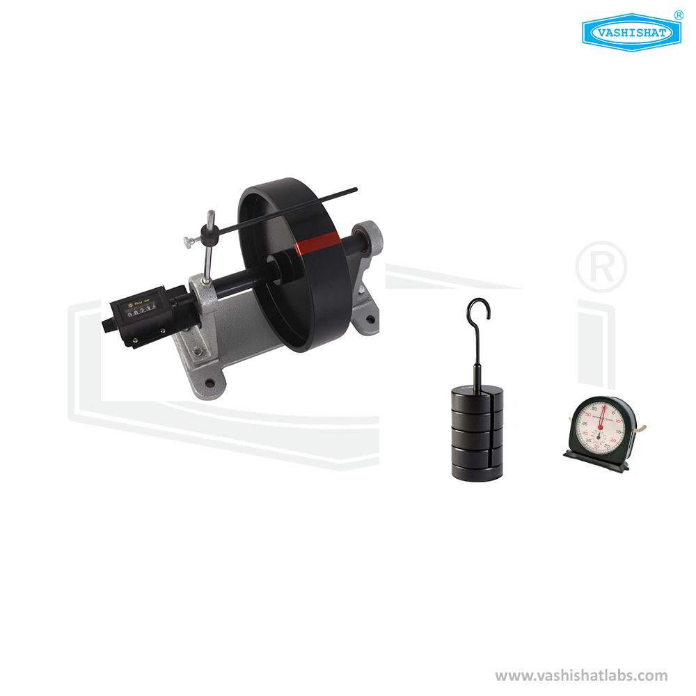 Determine the moment of inertia of a flywheel about its own axis of rotation.